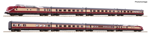 Fleischmann 7770001 - N - 8-tlg. Set Gasturbinentriebzug BR 602, DB, Ep. IV - DC-Sound